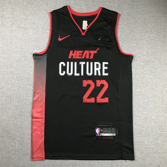 Men's Miami Heat Jimmy Butler #22 Black 2023/24 Swingman Jersey - City Edition