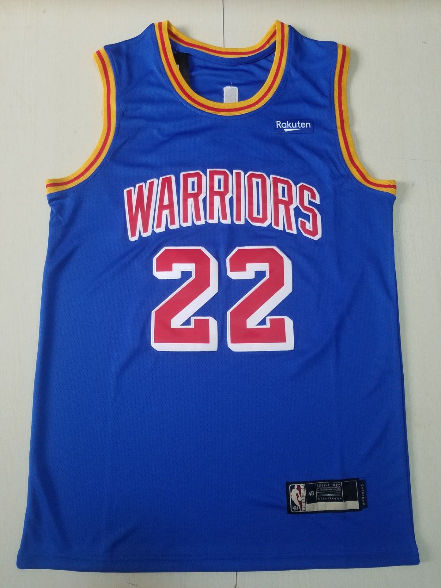 Men's Golden State Warriors Andrew Wiggins #22 Blue Swingman Jersey