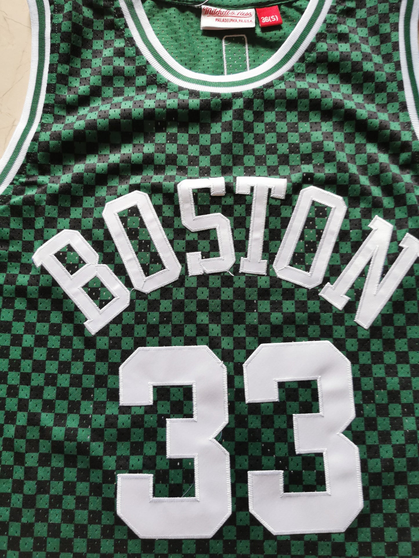 Men's Boston Celtics Larry Bird #33 Green Classics Jersey