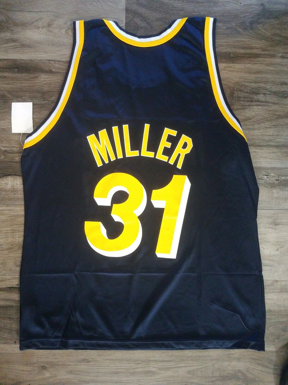 Men's Indiana Pacers Reggie Miller #31 Navy Swingman Jersey