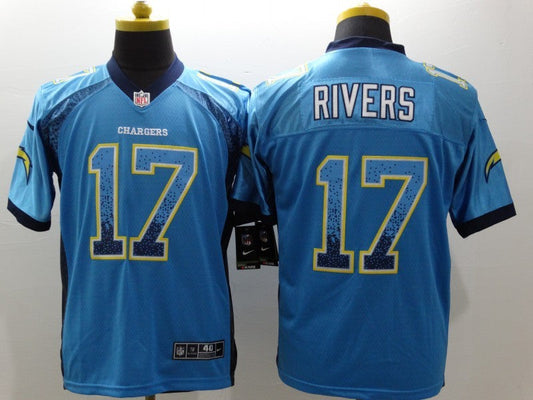 Men's Los Angeles Chargers Philip Rivers #17 Blue Game Player Jersey