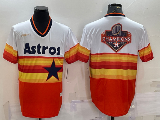 Men's Houston Astros White Home Cooperstown Collection Team Jersey