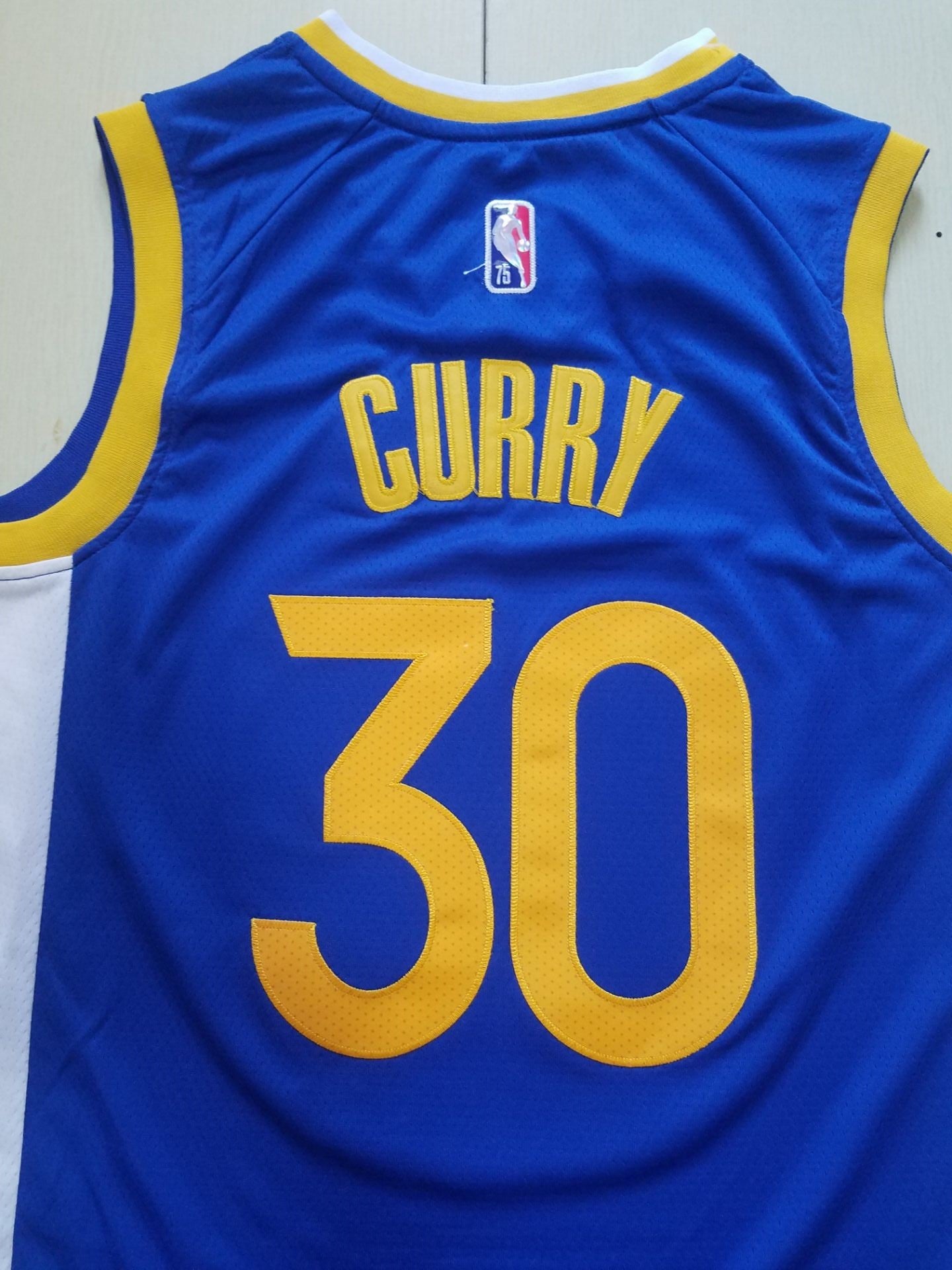 Men's Golden State Warriors Stephen Curry Fast Break Replica Player Team Jersey