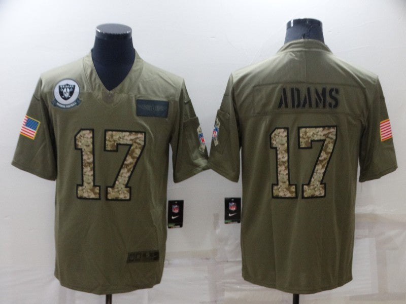 Men's Las Vegas Raiders Davante Adams #17 Brown Game Player Jersey