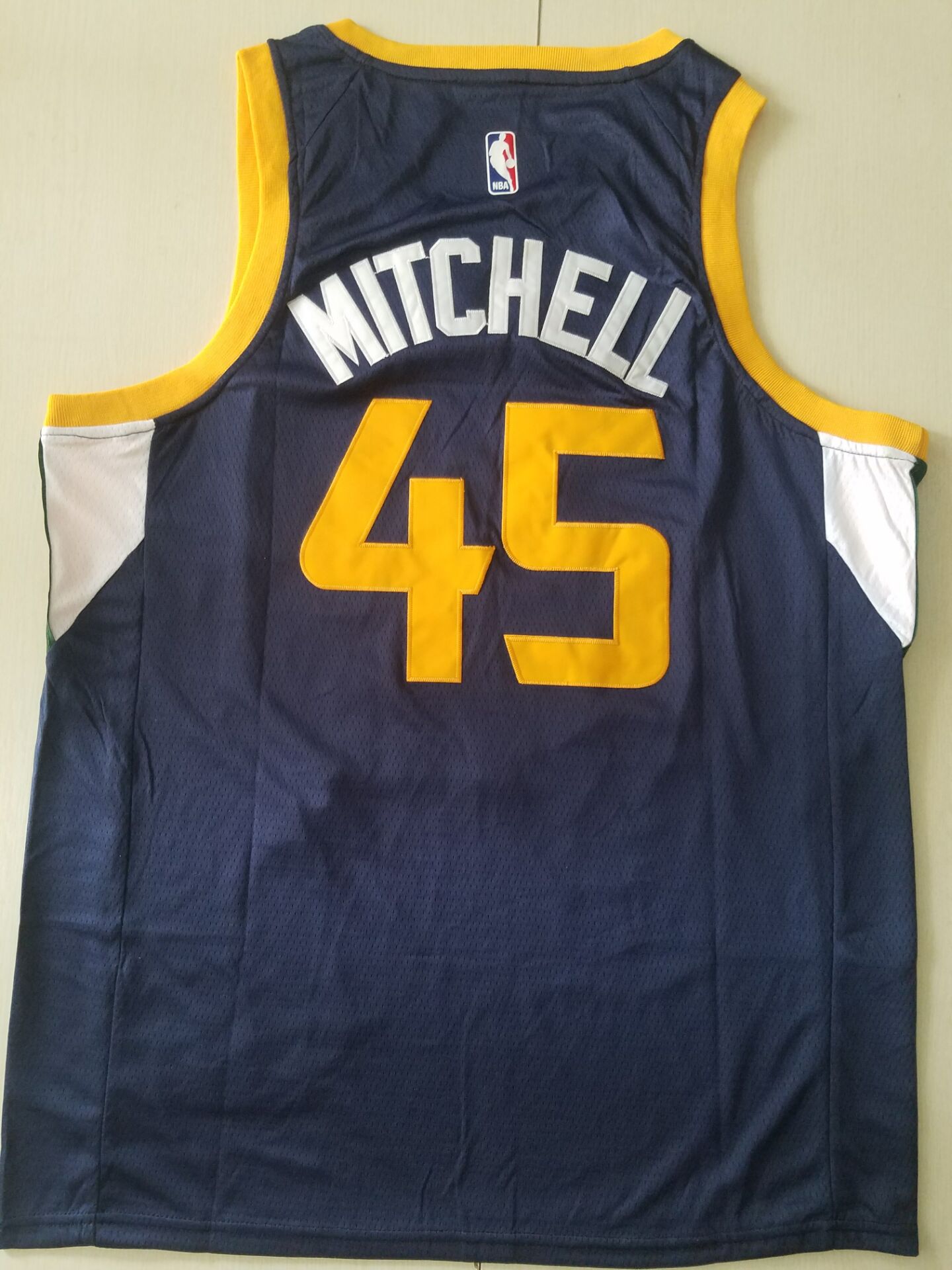 Men's Utah Jazz Donovan Mitchell #45 Navy Replica Swingman Jersey