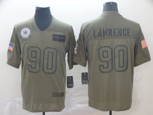 Men's Dallas Cowboys DeMarcus Lawrence #90 Brown Player Game Jersey