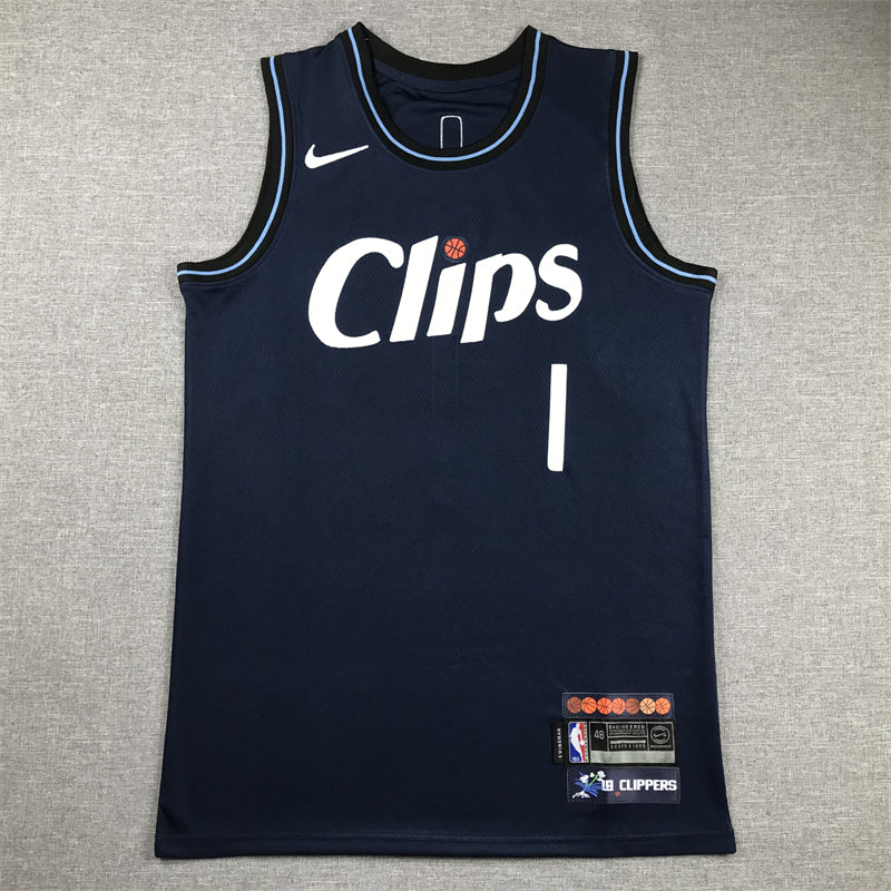 Men's LA Clippers James Harden #1 Navy 2023/24 Swingman Jersey - City Edition