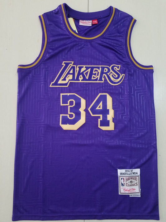 Men's Los Angeles Lakers Shaquille O'Neal Hardwood Classics Swingman Jersey