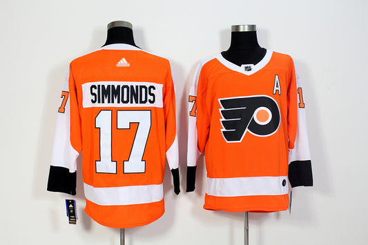 Men's Philadelphia Flyers Wayne Simmonds #17 Orange Player Jersey