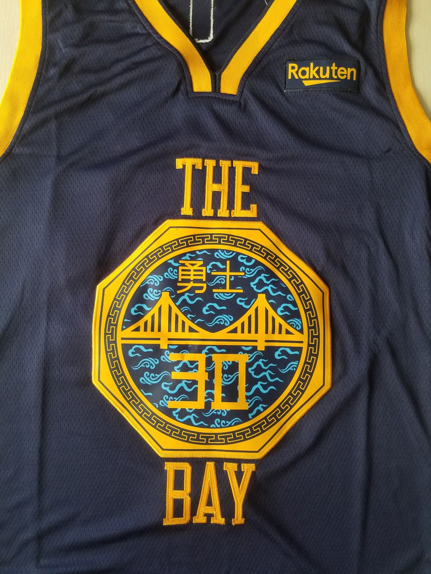 Men's Golden State Warriors Stephen Curry Navy Swingman Jersey City Edition