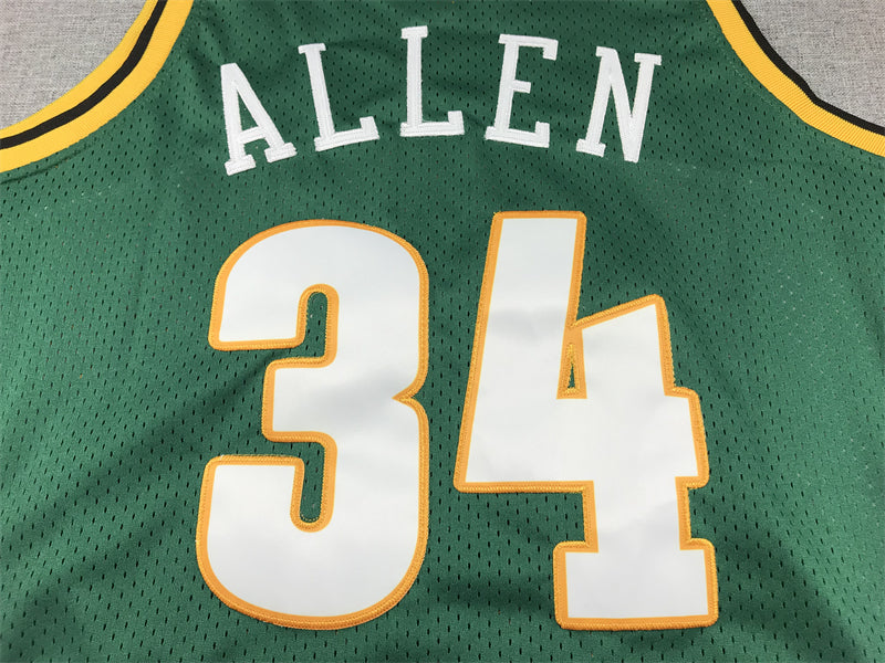 Men's Seattle SuperSonics Ray Allen #34 Green 2006-2007 Swingman Jersey