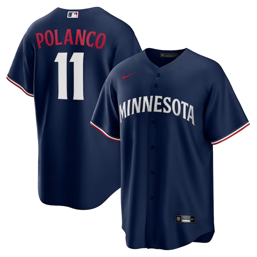 Men's Minnesota Twins Jorge Polanco #11 Navy Alternate Replica Player Jersey