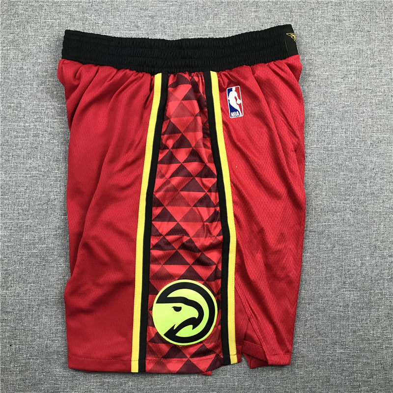 Men's Atlanta Hawks Red Basketball Retro Shorts