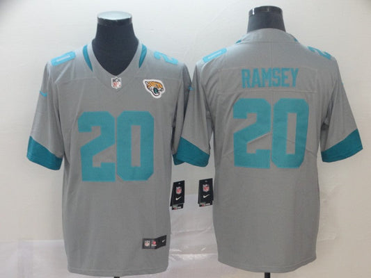 Men's Jacksonville Jaguars Jalen Ramsey #20 Gray Inverted Legend Jersey