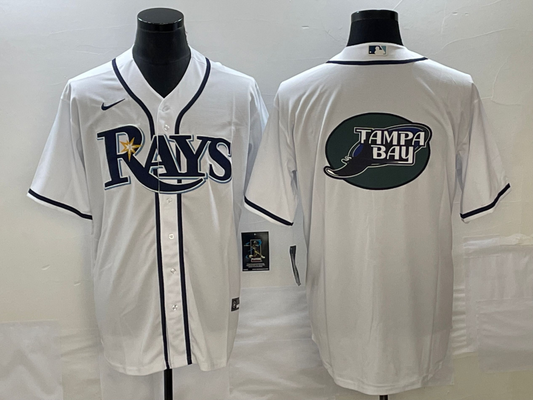 Men's Tampa Bay Rays White Home Replica Team Jersey