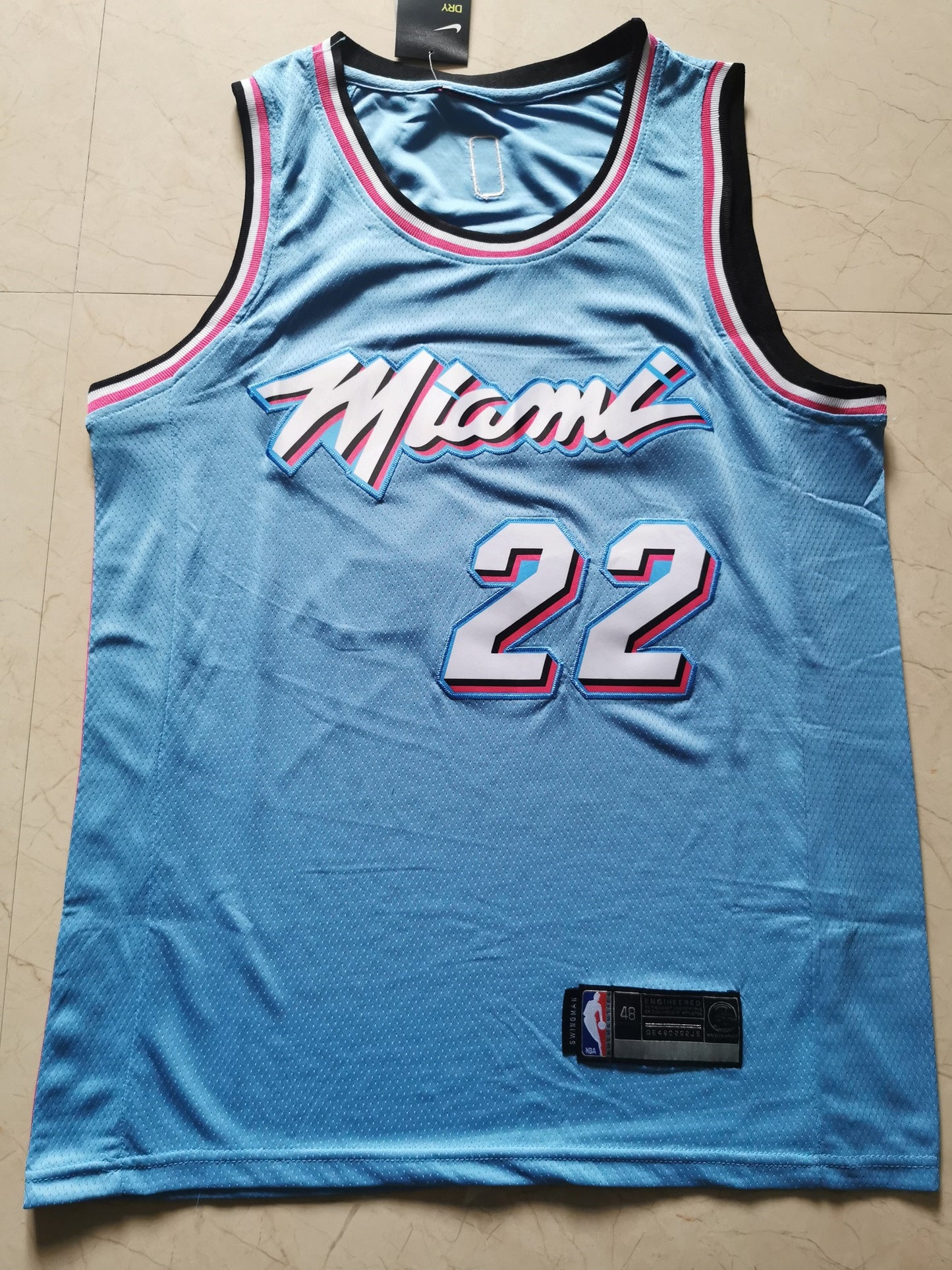 Men's Miami Heat Jimmy Butler #22 Blue Swingman Jersey