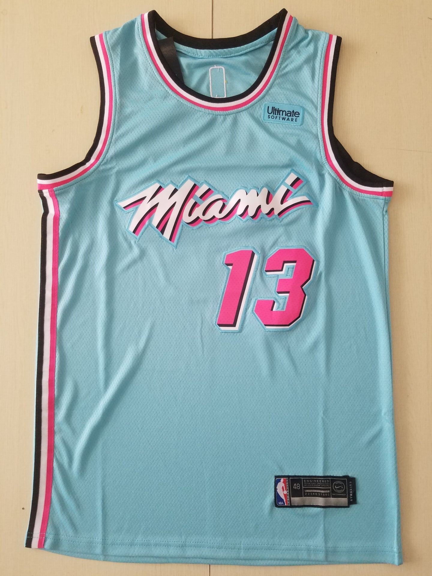 Men's Miami Heat Bam Adebayo #13 Blue Swingman Player Jersey