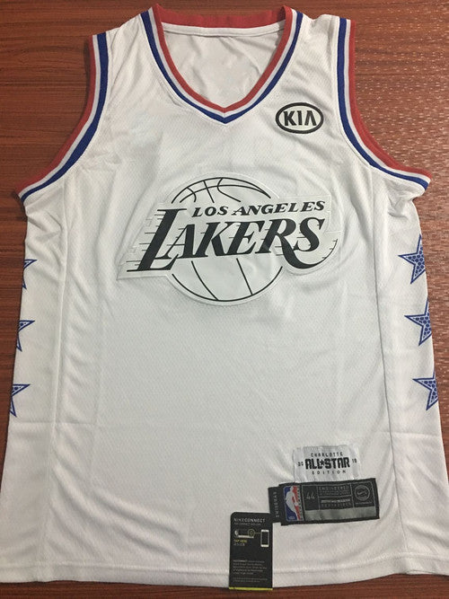 Men's Los Angeles Lakers LeBron James #23 NBA All-Star Game White Swingman Jersey