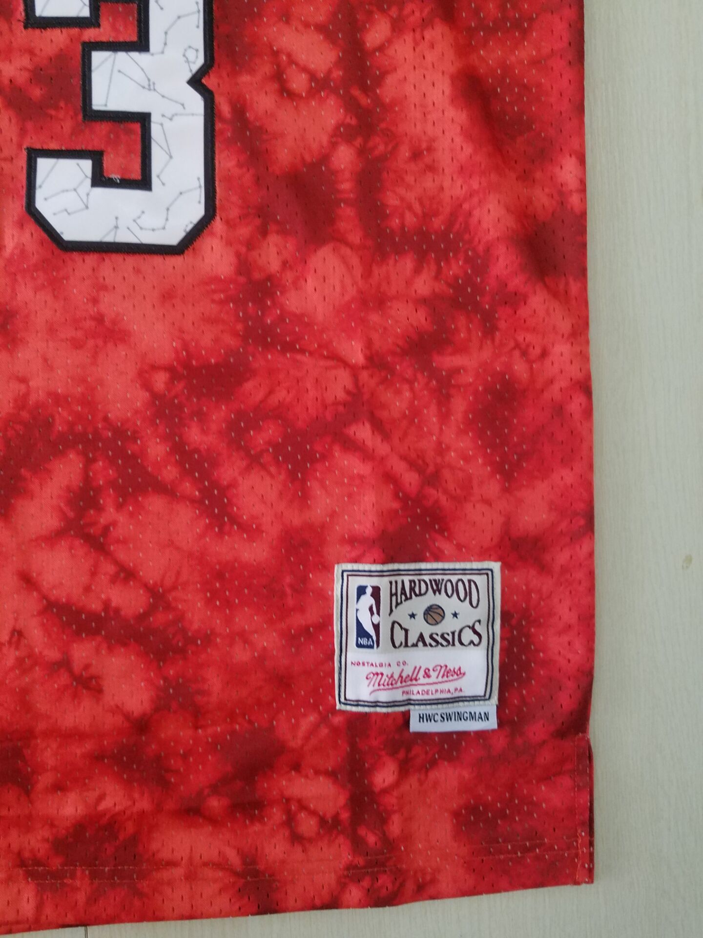 Men's Chicago Bulls Michael Jordan #23 Red Galaxy Swingman Jersey