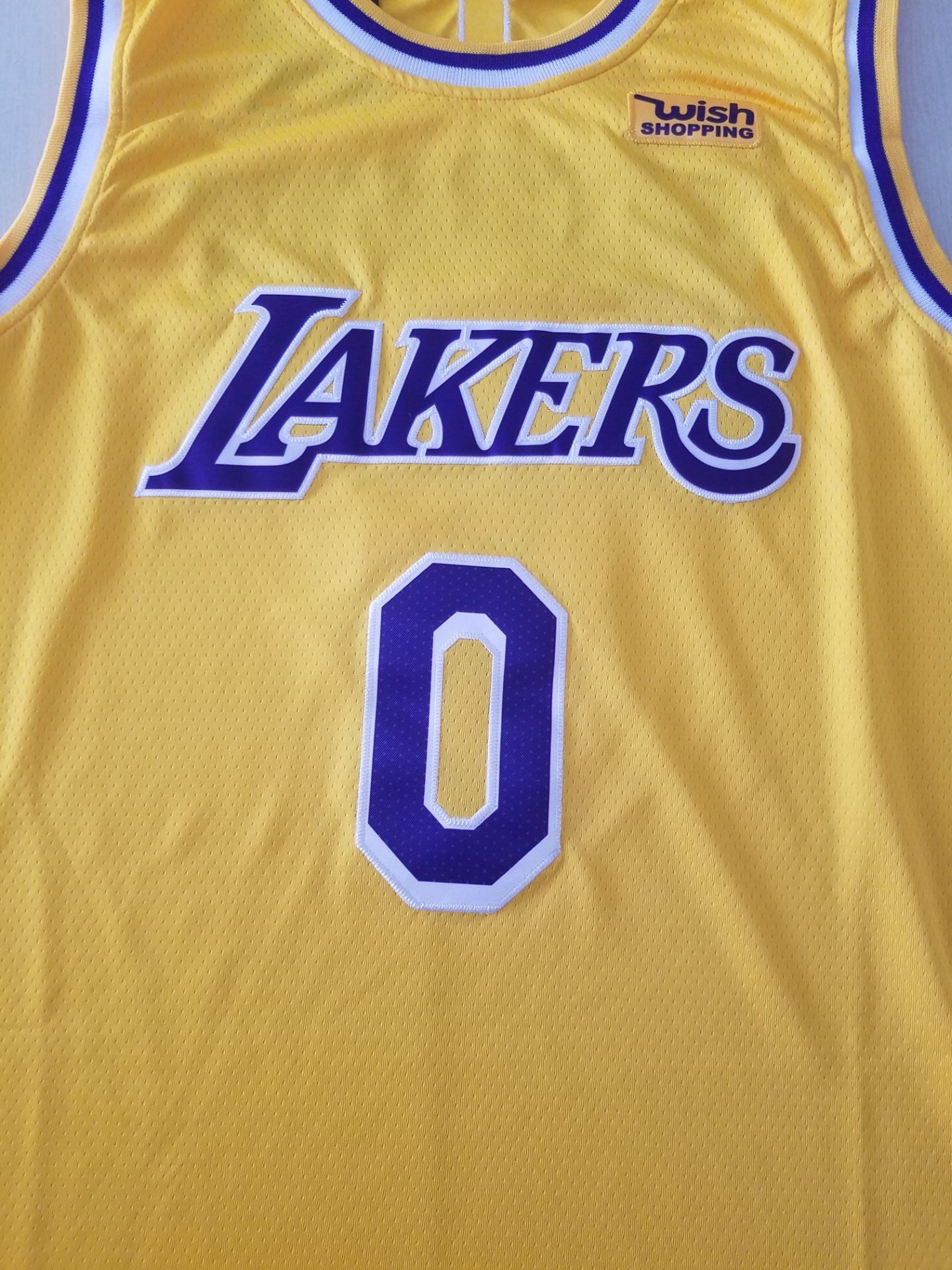 Men's Los Angeles Lakers Russell Westbrook Gold 2020/21 Fast Break Player Jersey