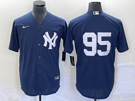 Men's New York Yankees Oswaldo Cabrera #95 Navy Replica Player Name Jersey