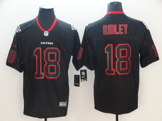 Men's Atlanta Falcons Calvin Ridley #18 Black Authentic Game Jersey