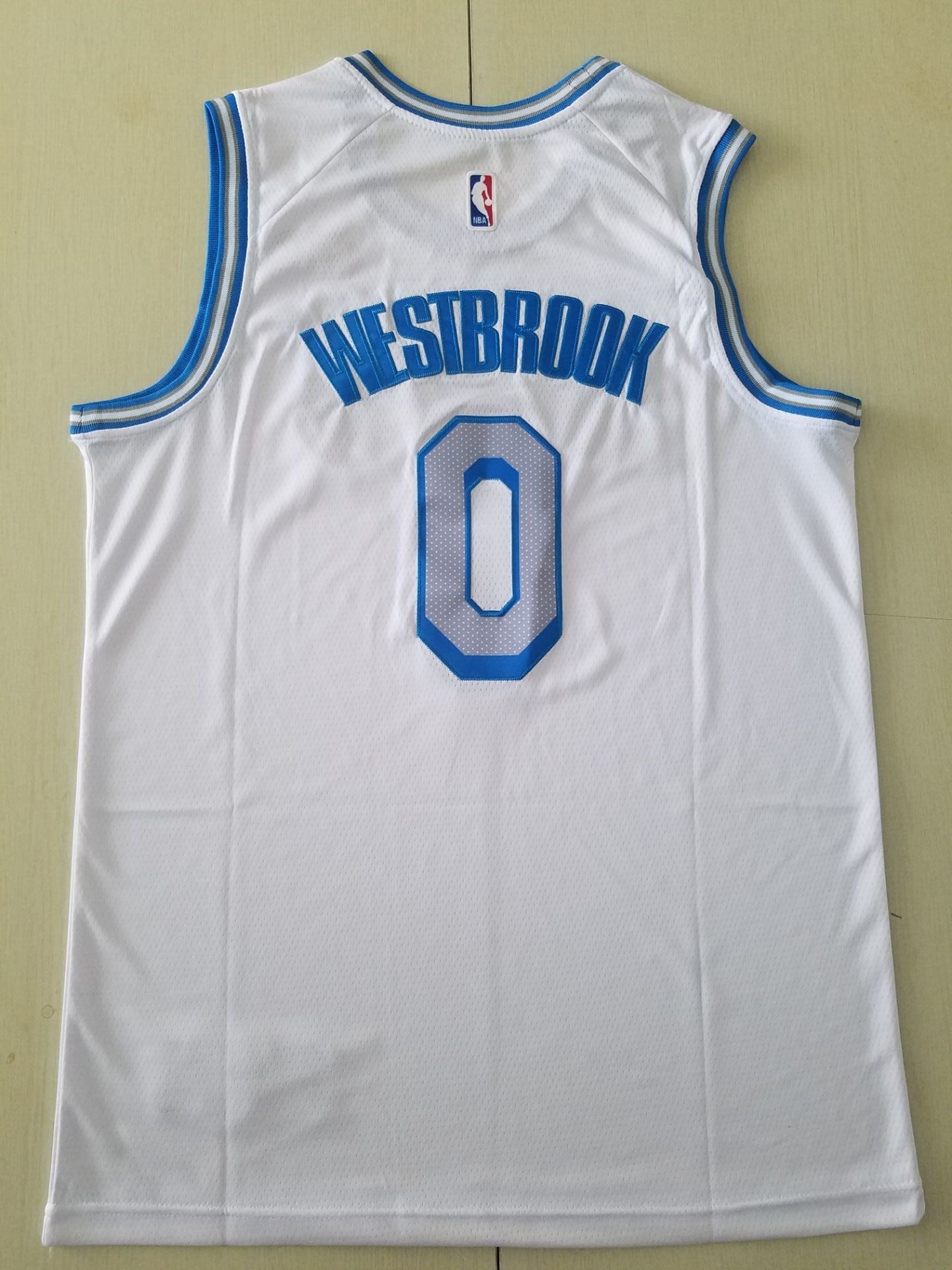 Men's Los Angeles Lakers Russell Westbrook #0 White 2020/21 Swingman Jersey