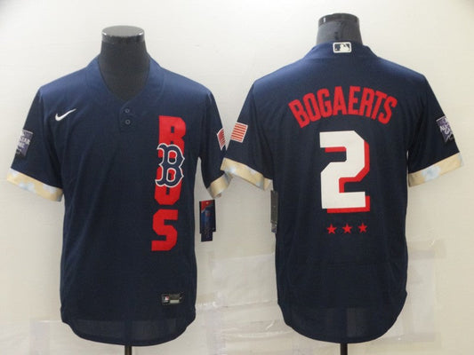 Men's Boston Red Sox Xander Bogaerts #2 Navy All Star Player Jersey