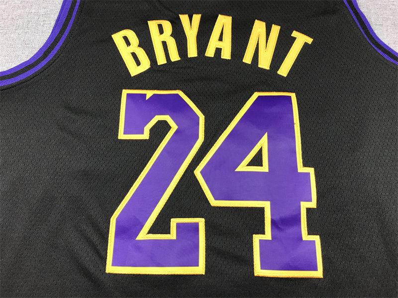 Men's Los Angeles Lakers Kobe Bryant #24 Black 2023/24 Swingman Jersey - City Edition