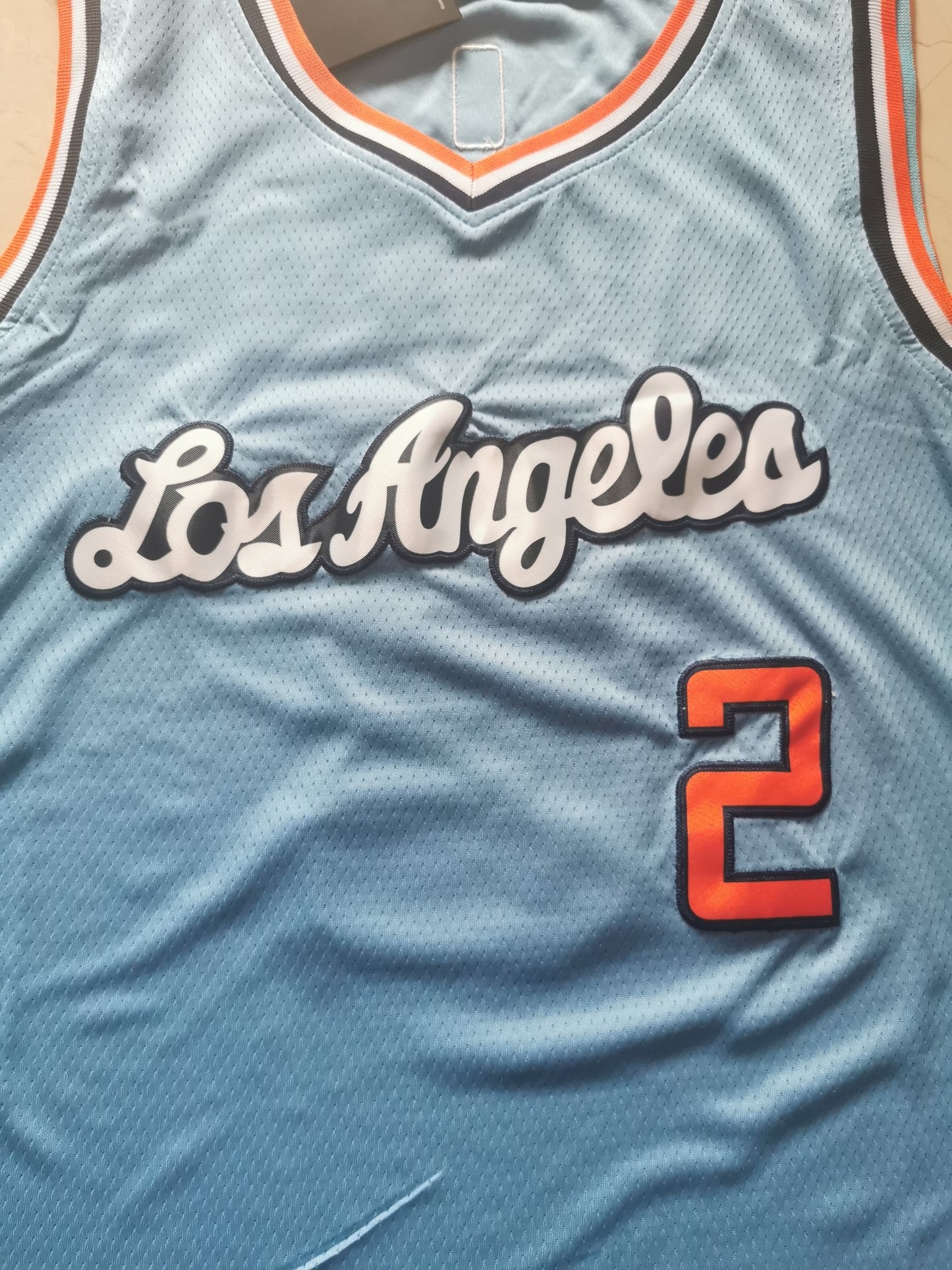 Men's LA Clippers Kawhi Leonard #2 NBA Light Blue Player Jersey