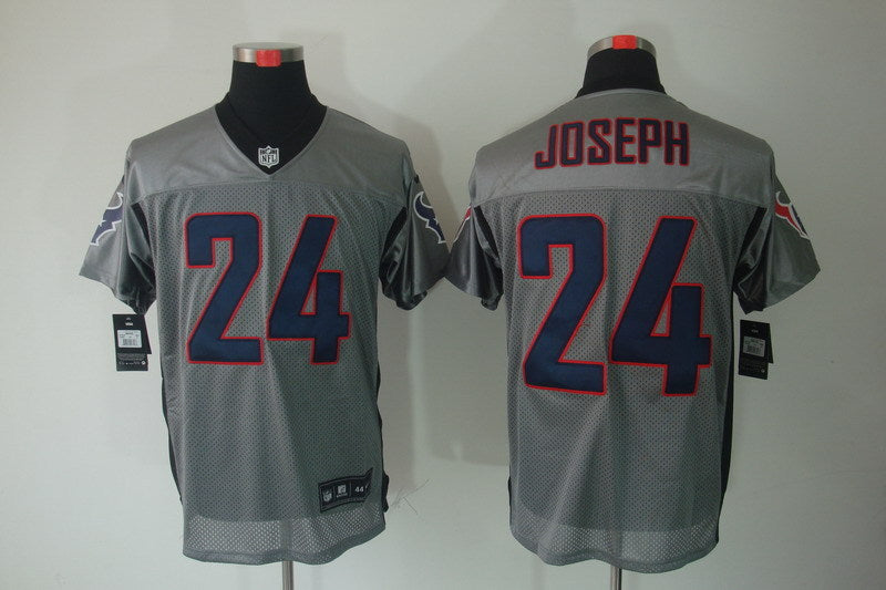 Men's Houston Texans Johnathan Joseph #24 Gray Game Jersey