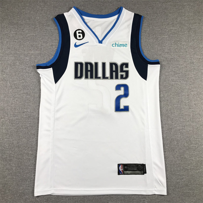 Men's Dallas Mavericks Kyrie Irving #2 White Fast Break Replica Jersey - Association Edition