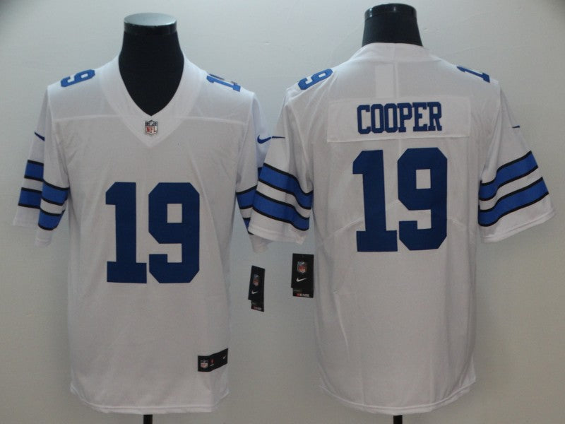 Men's Dallas Cowboys Amari Cooper #19 White Fashion Game Jersey