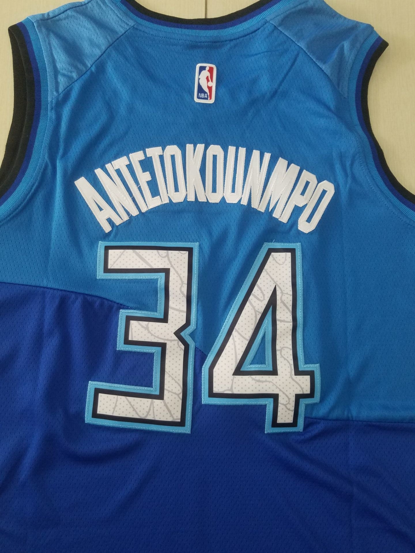 Men's Milwaukee Bucks Giannis Antetokounmpo Blue 2020/21 Swingman Player Jersey