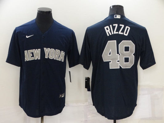 Men's New York Yankees Anthony Rizzo #48 Navy Replica Player Jersey