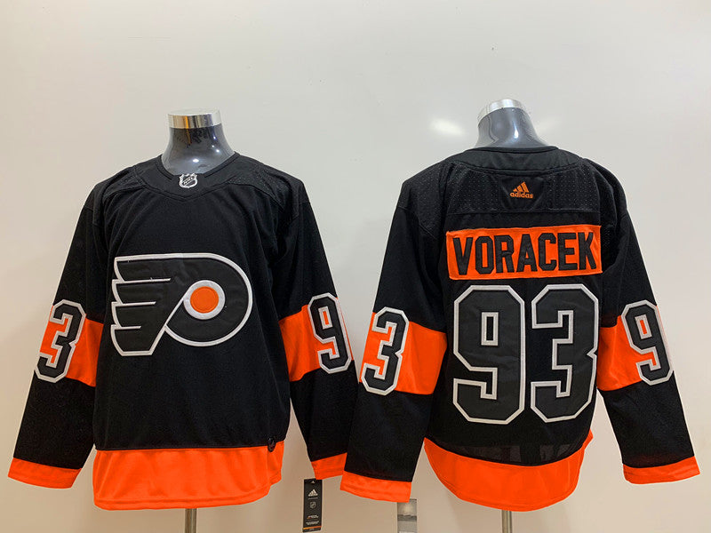 Men's Philadelphia Flyers Jakob Voracek #93 Black Player Jersey