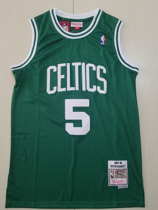 Men's Boston Celtics Kevin Garnett Green 2005-06 Hardwood Classics Player Jersey