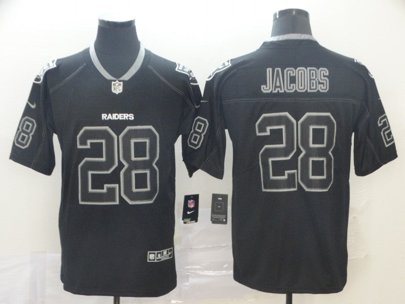 Men's Las Vegas Raiders Josh Jacobs #28 Black Alternate Game Jersey