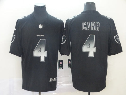 Men's Las Vegas Raiders #4 Derek Carr Black Game Jersey