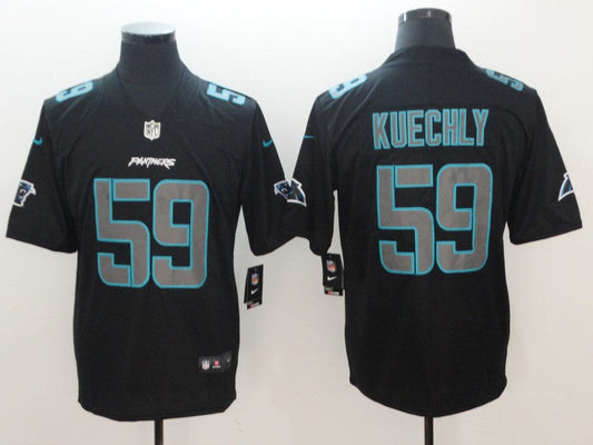 Men's Carolina Panthers Luke Kuechly #59 Black Game Player Jersey