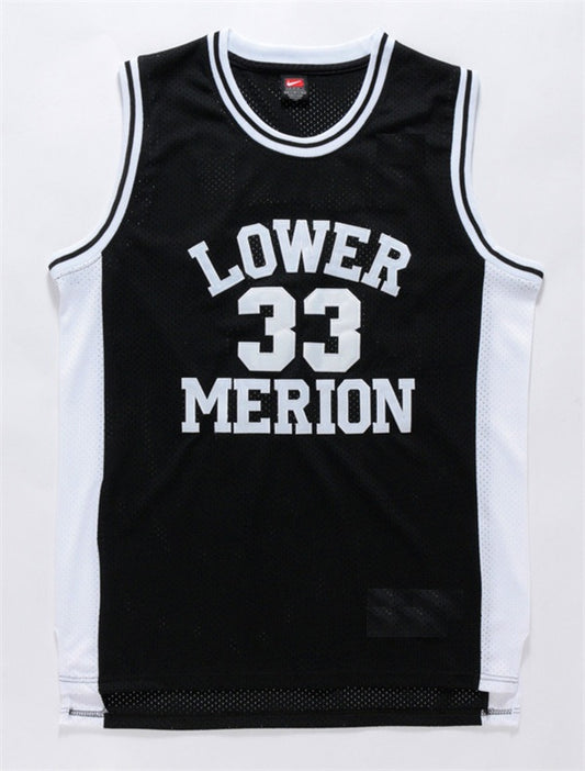 Men's Los Angeles Lakers Kobe Bryant #33 Lower Merion High School Jersey Black