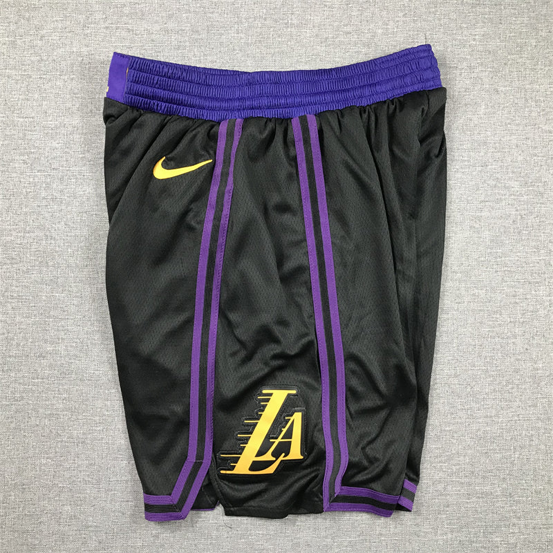 Men's Los Angeles Lakers Black 2023/24 Swingman City Edition Shorts