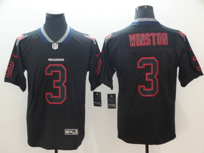 Men's Tampa Bay Buccaneers #3 Jameis Winston Black Game Jersey