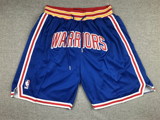 Men's Golden State Warriors Blue Classic Edition Warriors Origins Basketball Shorts