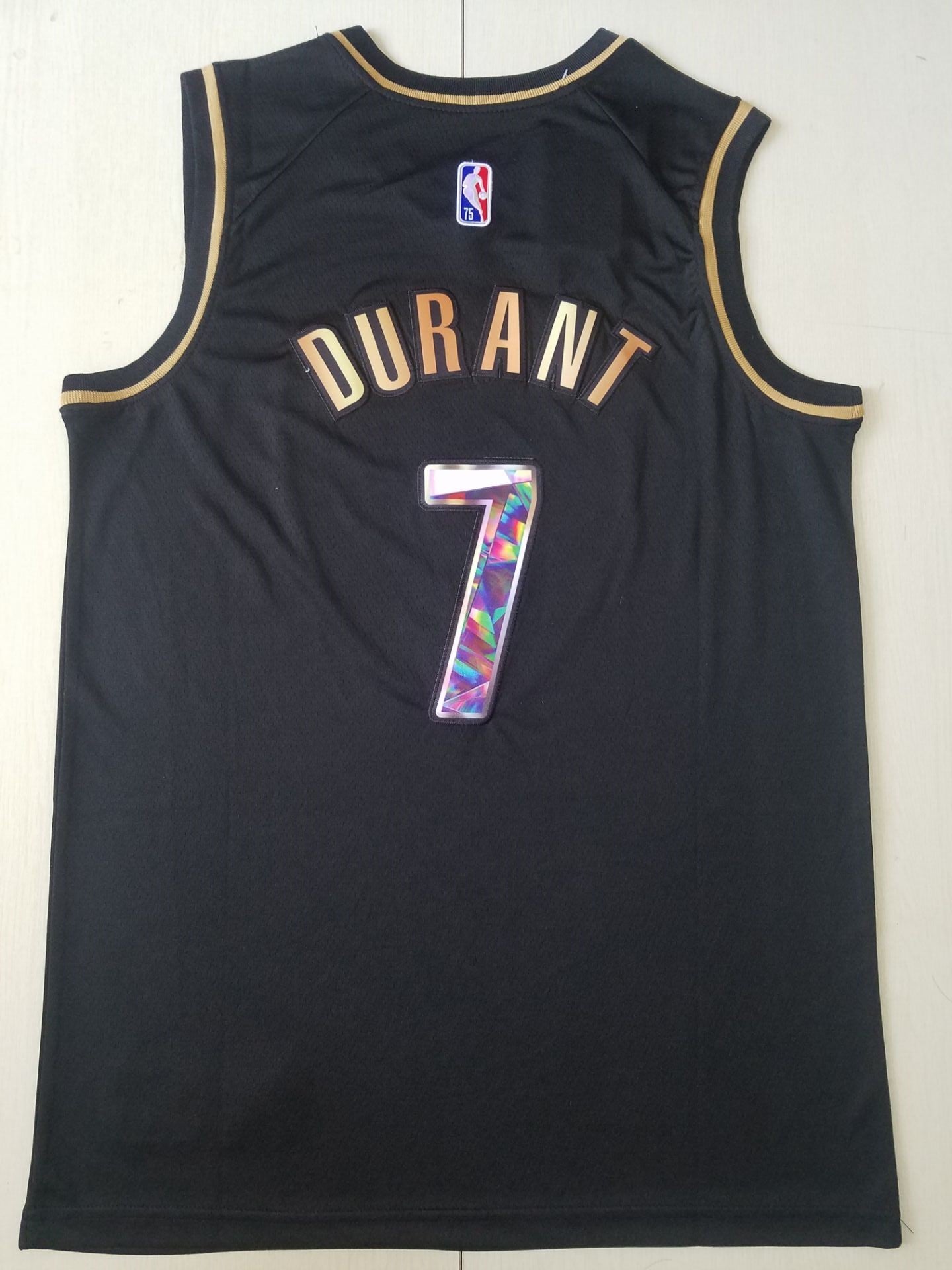 Men's Brooklyn Nets Kevin Durant #7 Black Swingman Player Jersey