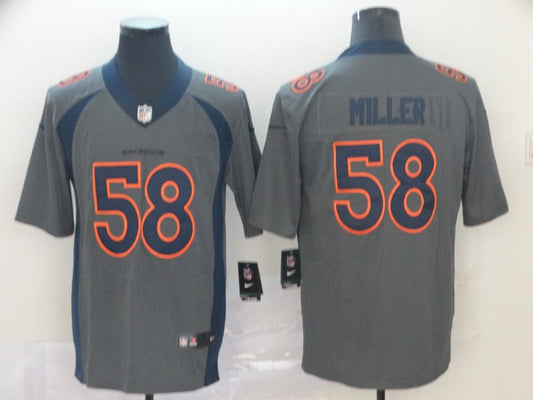 Men's Denver Broncos Von Miller #58 Gray Inverted Legend Jersey