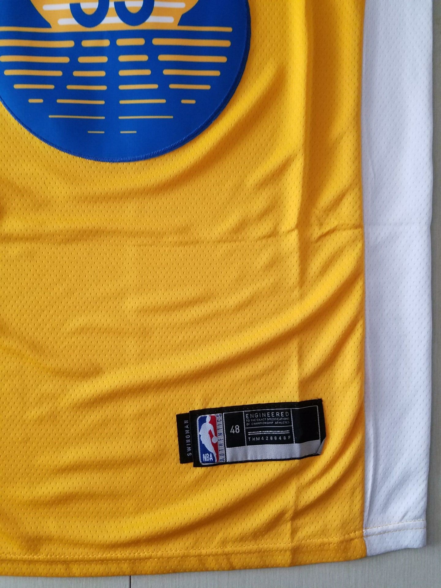 Men's Golden State Warriors James Wiseman Gold Fast Break Team Replica Jersey