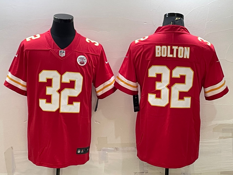 Men's Kansas City Chiefs Nick Bolton #32 Red Game Jersey