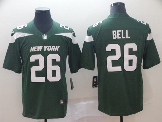 Men's New York Jets Le'Veon Bell #26 Green Game Jersey