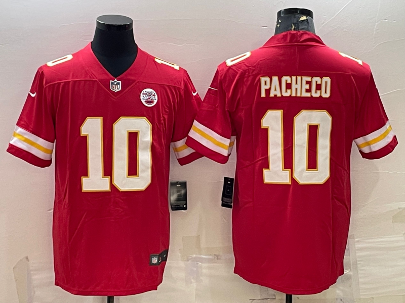 Men's Kansas City Chiefs Isiah Pacheco #10 Red Game Jersey